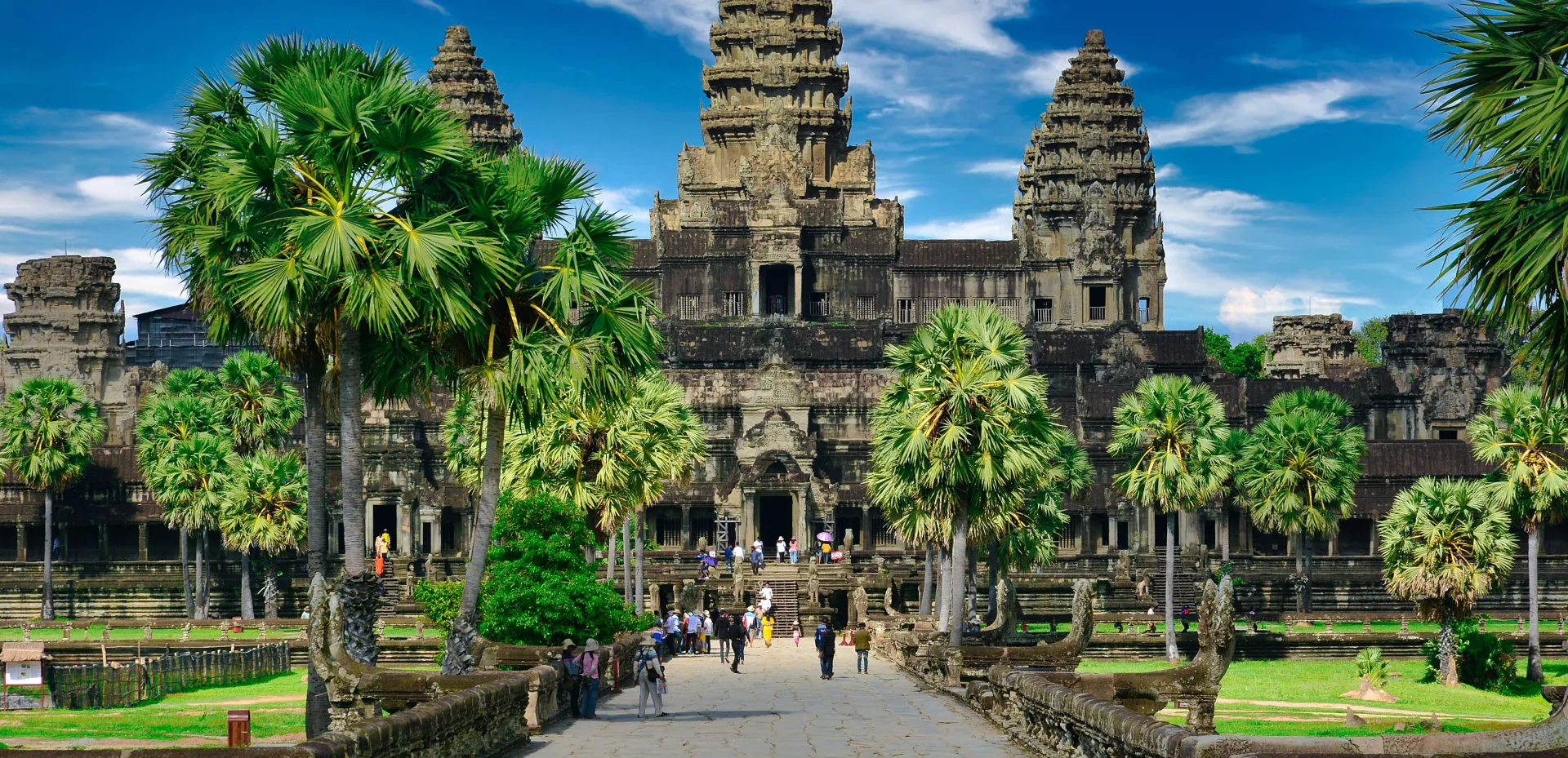 Bilde av tempelbygningene i Siem Reap